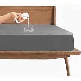 Trance 100% Waterproof Premium Mattress Protector for Double Bed King Size 78x72 Inches