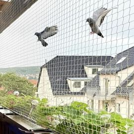 Mr. Right Pigeon Net for Balconies, Bird Control, Anti Bird and Monkey Heavy Duty HDPE Mesh Net for Balconies (10x20ft), Installation Kit Included